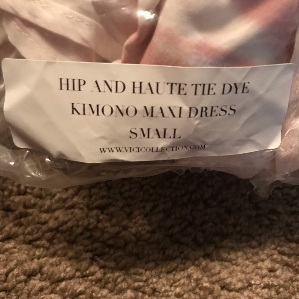 “Hip and Haute tie dye kimono maxi dress” - Picture 6 of 10